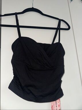 SHEIN Black Sweetheart Cami with Adjustable Straps
